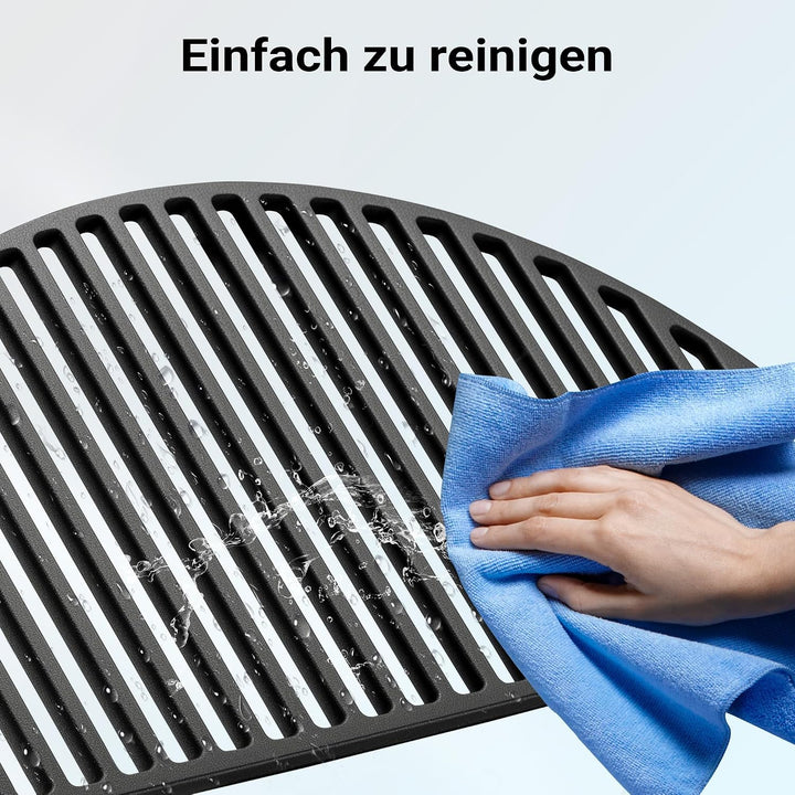 Wiltec Gusseisen Grillrost 55 x 26,5 x 0,9 cm, Gussrost für Grill mit guter Hitzespeicherung, Grillg