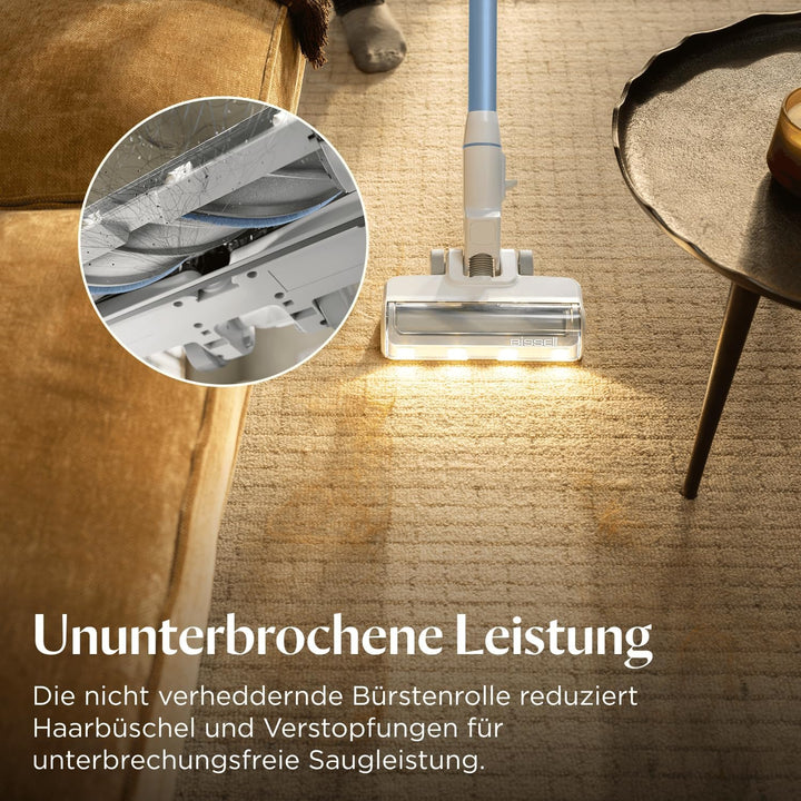Bissell PowerClean, kabelloser Staubsauger, 200W, LED-Leuchten, Nicht verheddernde Bürstenrolle, 3-i
