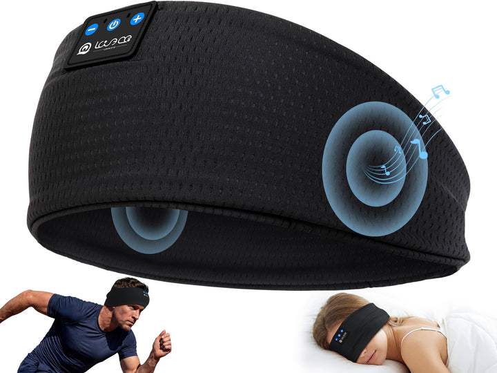 LOVE EYE Schlafkopfhörer Bluetooth, Schlaf Stirnband Kopfhörer Headband Schlafmaske, Sportskopfhörer
