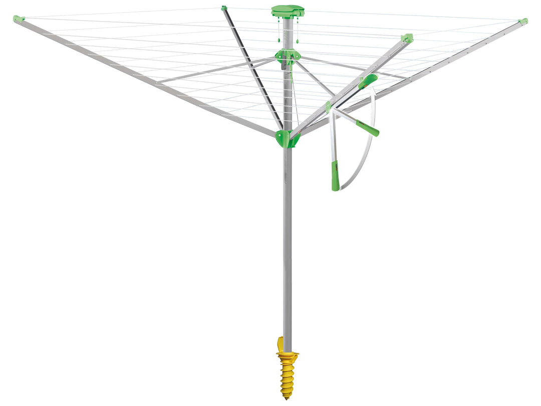 Juwel Wäschespinne Novaplus 600 Lift (für 5-6 Wäscheladungen, Wäscheschirm mit Schutzhülle und Eindr