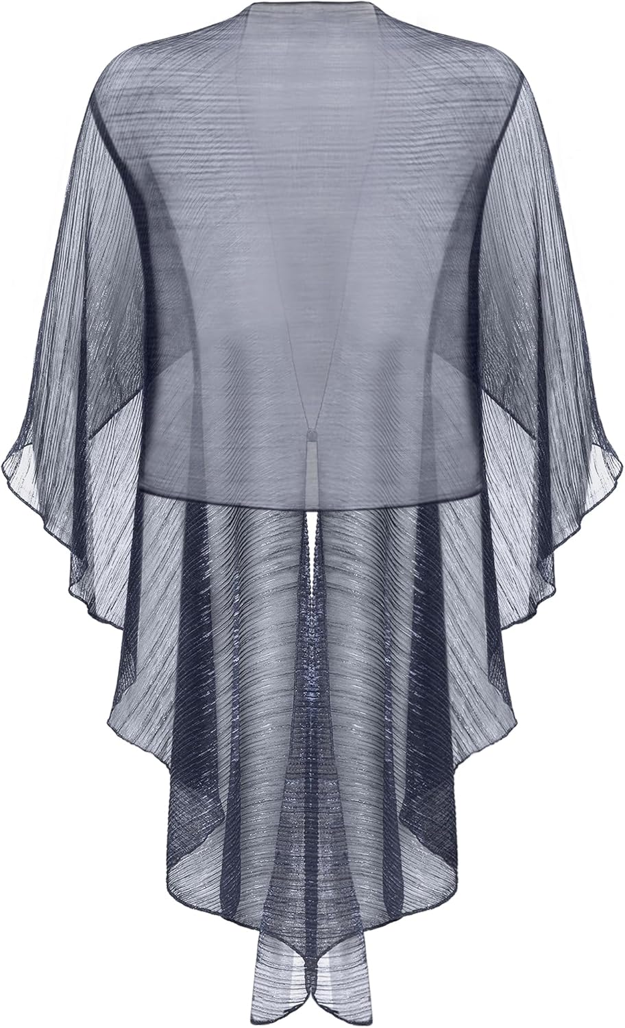 Vera Mont Damen Cape im Glitzer-Look Standard Einheitsgrösse Blue/Black, Standard Einheitsgrösse Blu