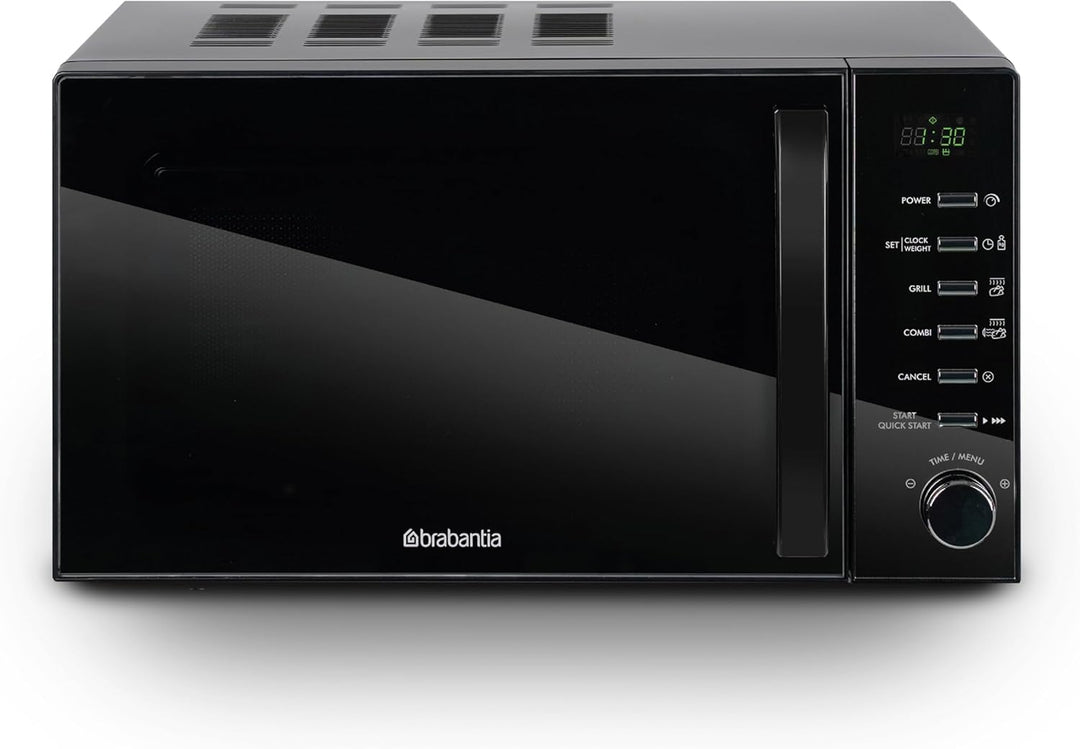 Brabantia Mikrowelle mit Grillfunktion, 20 Liter, 700W, Freistehend, 13 Automatikprogramme, 6 Leistu