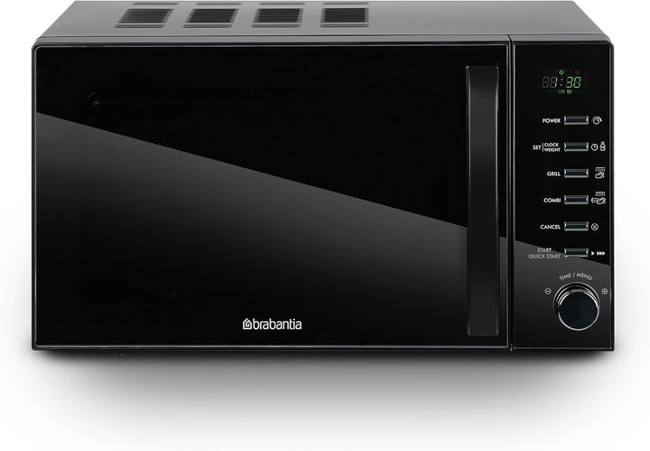 Brabantia Mikrowelle mit Grillfunktion, 20 Liter, 700W, Freistehend, 13 Automatikprogramme, 6 Leistu
