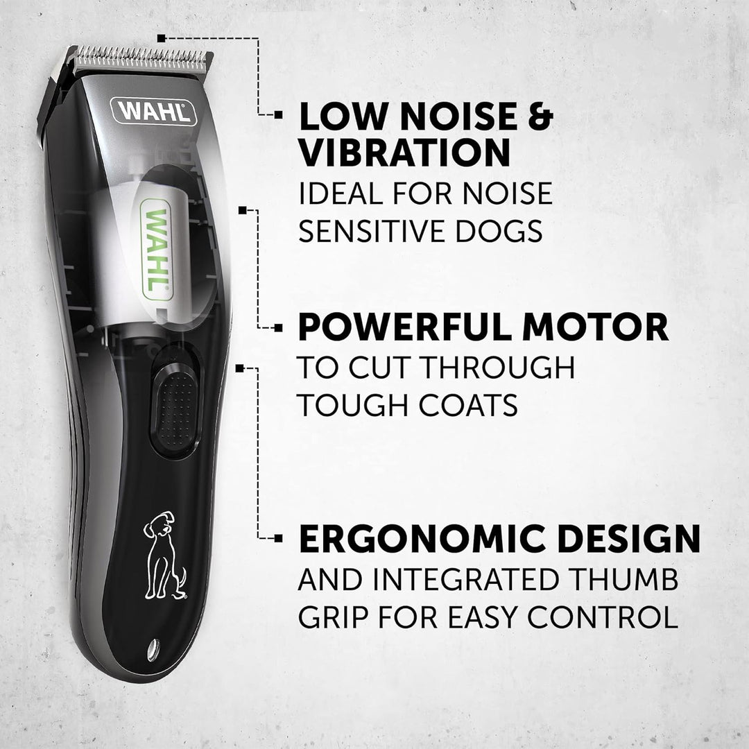 WAHL Performer Hundeknipser, kabelloses Fellpflegeset, geräuscharm und Vibration, Haustierpflege zu