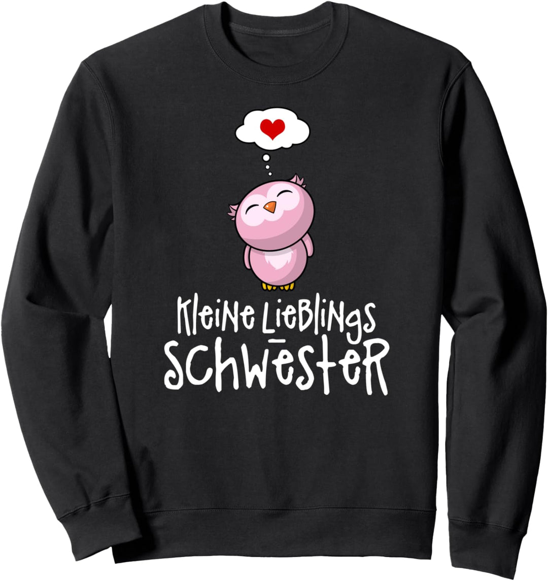 Kleine Lieblingsschwester Schwestern Eule Eulen Geschwister Sweatshirt
