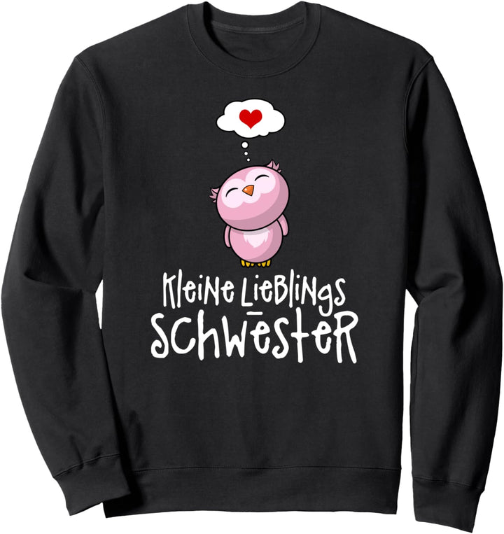 Kleine Lieblingsschwester Schwestern Eule Eulen Geschwister Sweatshirt