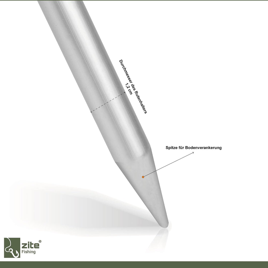 Zite Fishing Teleskop Rutenhalter Angel 75-135cm – Angelzubehör Rutenauflage Forellen &amp; Karpfen Fisc