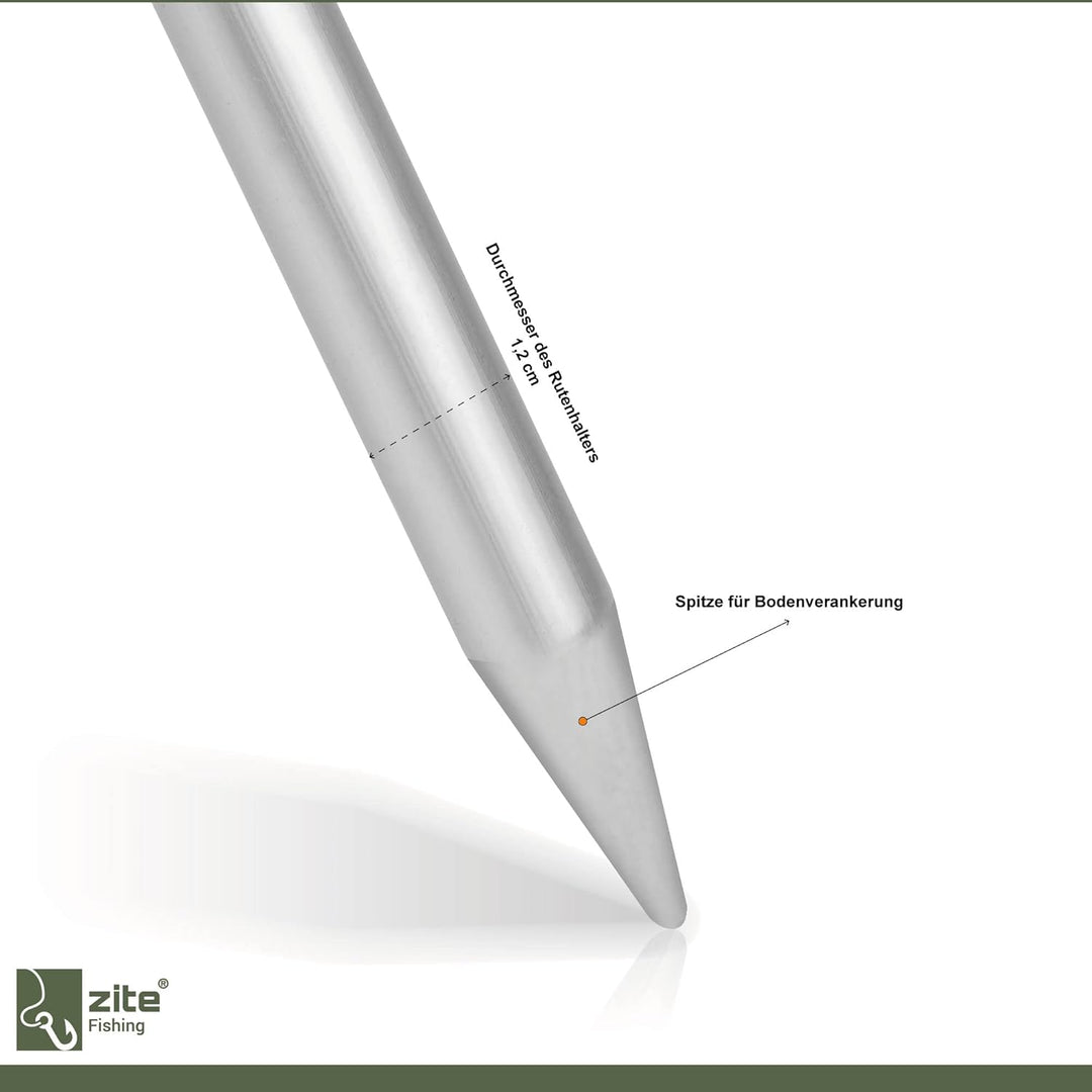 Zite Fishing Teleskop Rutenhalter Angel 75-135cm – Angelzubehör Rutenauflage Forellen &amp; Karpfen Fisc