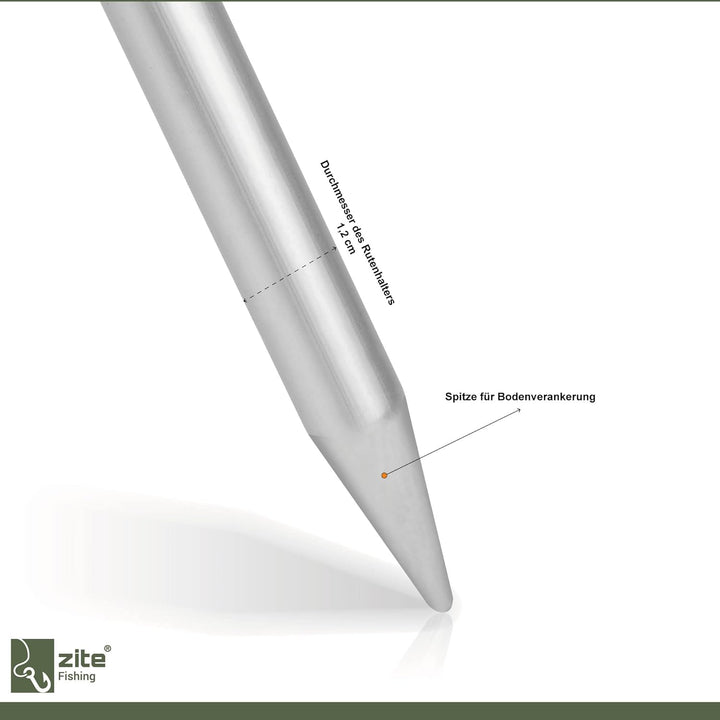 Zite Fishing Teleskop Rutenhalter Angel 75-135cm – Angelzubehör Rutenauflage Forellen &amp; Karpfen Fisc
