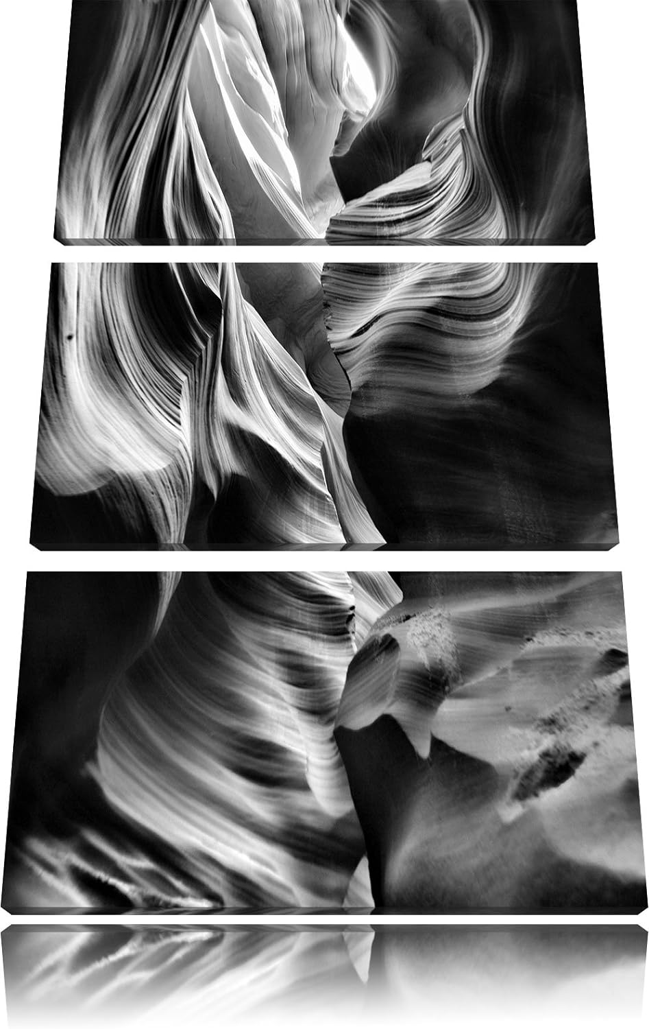 Pixxprint Antelope Canyon Arizona als Leinwandbild/Grösse: 3 Teilig (120x80) cm/Wandbild/Kunstdruck/