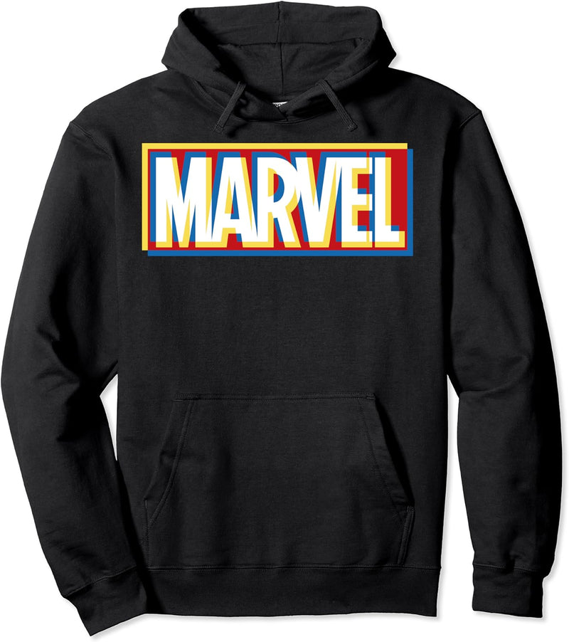 Marvel Offset Logo Stack Pullover Hoodie