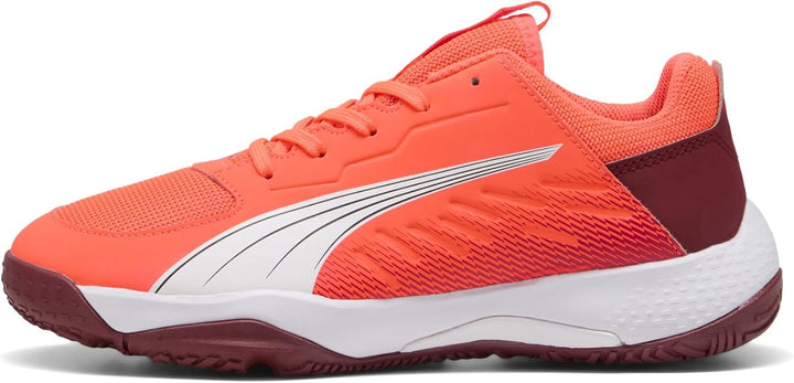 PUMA Unisex Kinder Accelerate Jr Handballschuh 35.5 EU Glowing Red Puma White Dark Crimson Puma Blac