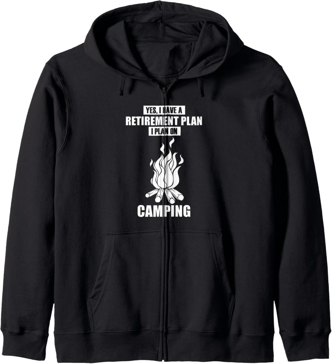 Lustiger Ruhestand Camper Natur Wildtiere Kapuzenjacke
