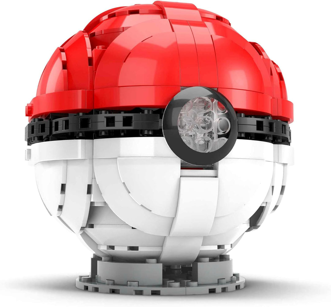 MEGA Pokémon - Jumbo Poké Ball-Bauset, leuchtende Herausforderung mit 303 Bausteinen, für Kinder ab