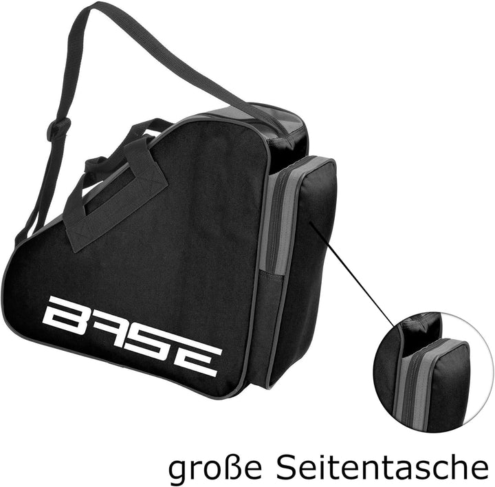Base - Skatebag I Schlittschuhtasche mit Henkeln Schwarz, Schwarz