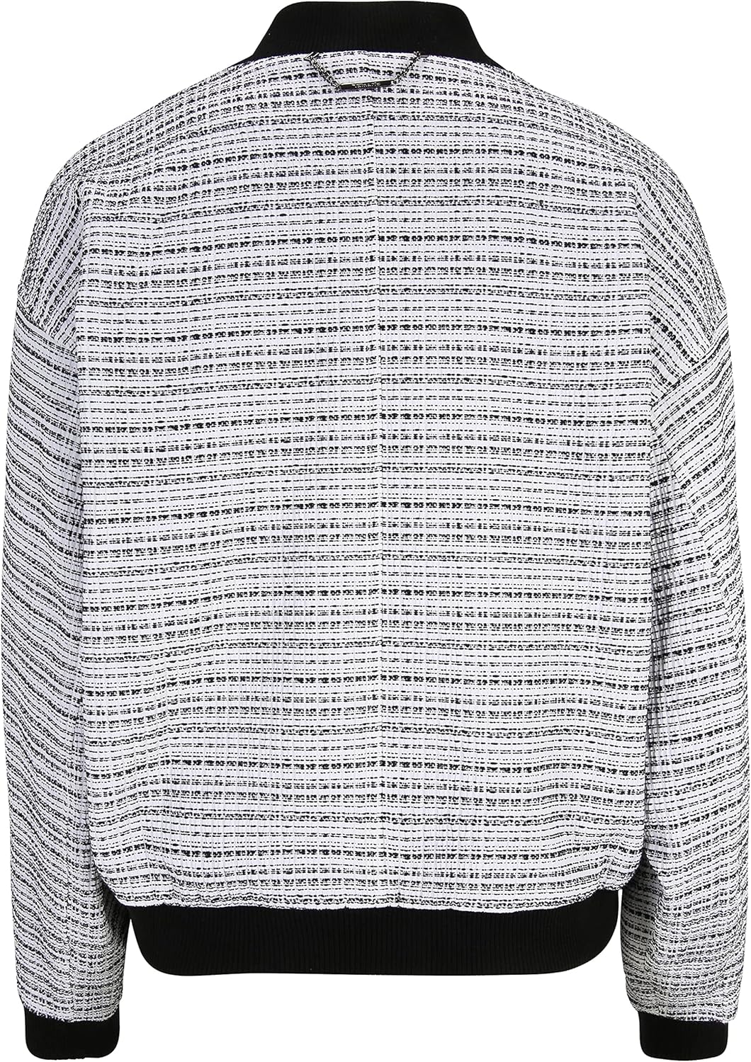 Tamaris Damen ATLANTIS Karierte Bomber Jacke 38 Off White&Black, 38 Off White&Black