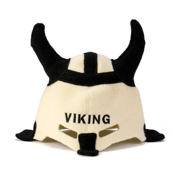 Natural Textile Saunahut 'Sauna Viking' White - 100% organische Wollfilzmützen - Schützen Sie Ihren
