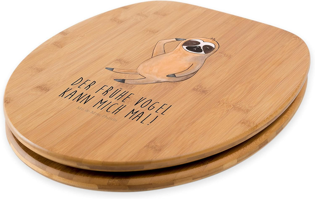 Mr. & Mrs. Panda Motiv WC Sitz Faultier Vogel zeigen - Geschenk, Faultierwelt, Toilette, Spinner, Fa