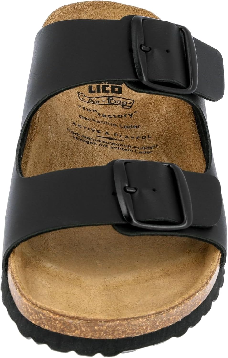 Lico Herren Bioline Man Pantoletten 46 EU Schwarz, 46 EU Schwarz