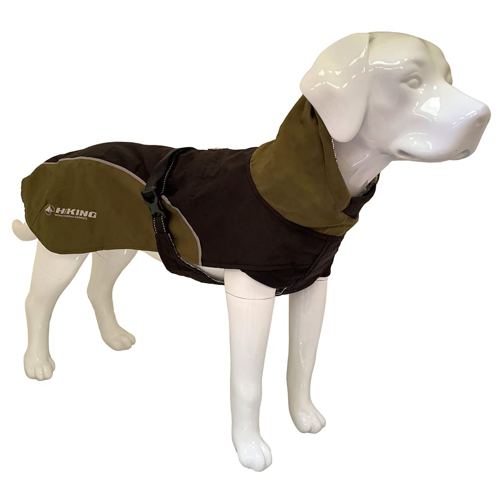Croci Hiking Hundemantel, wasserdicht, für Hunde, feuchtigkeitsregulierendes Futter, Nanga Black, Gr