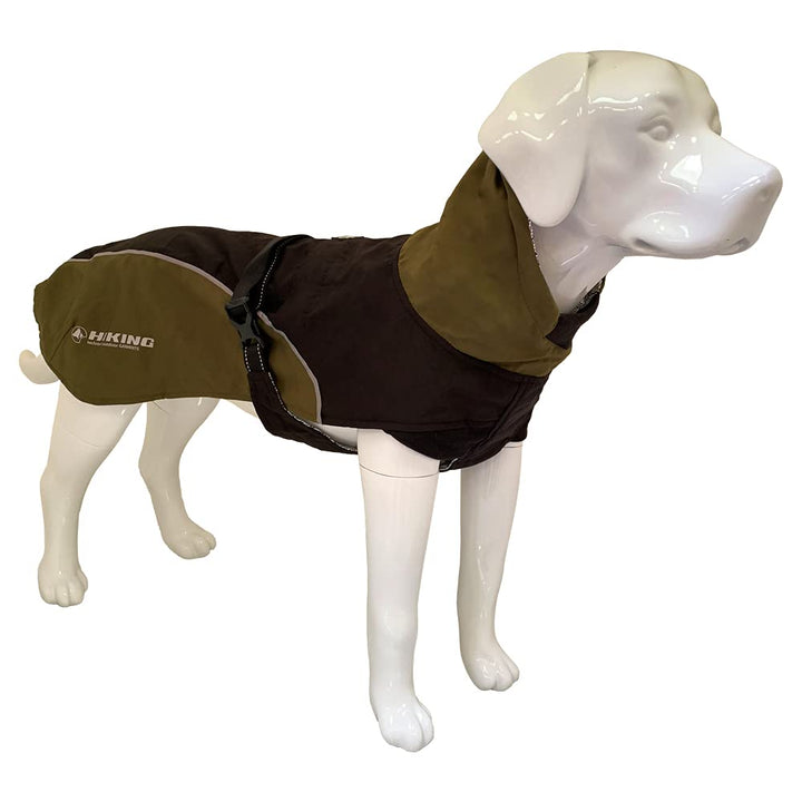 Croci Hiking Hundemantel, wasserdicht, für Hunde, feuchtigkeitsregulierendes Futter, Nanga Black, Gr