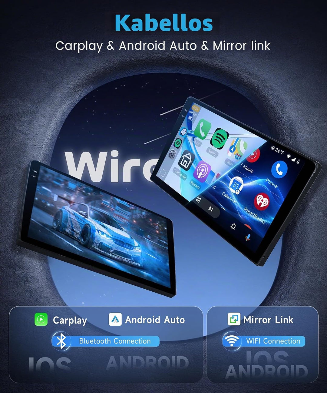 4G+128G Rimoody 9" Android Autoradio für Nissan Qashqai J10 2006-2016 Wireless Carplay Stereo Auto m