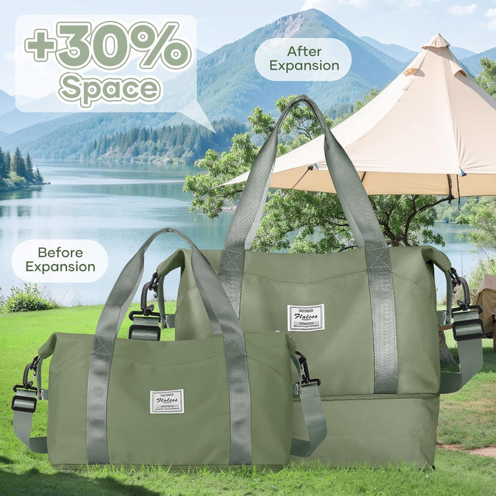 Reisetasche Damen Sporttasche 40x20x25 Ryanair Handgepäck Tasche Weekender Bag Schwimmtasche Wasserd