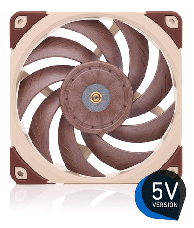 Noctua NF-A12x25 5V, Leiser Premium-Lüfter mit USB Stromadapterkabel, 3-Pin, 5V Version (120mm, Brau