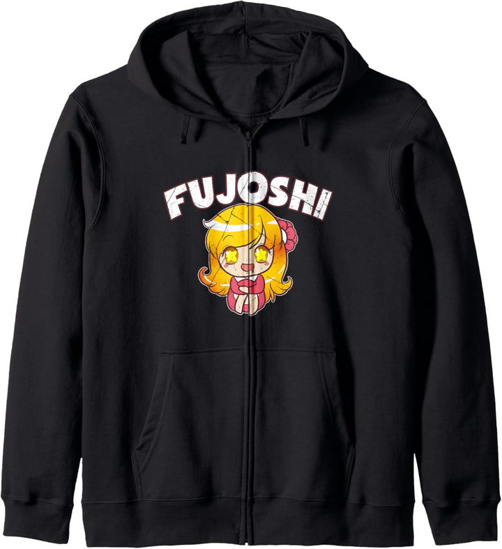 Lustiges Fujoshi Mädchen Otaku Manga Comic Kawaii Mädel Kapuzenjacke