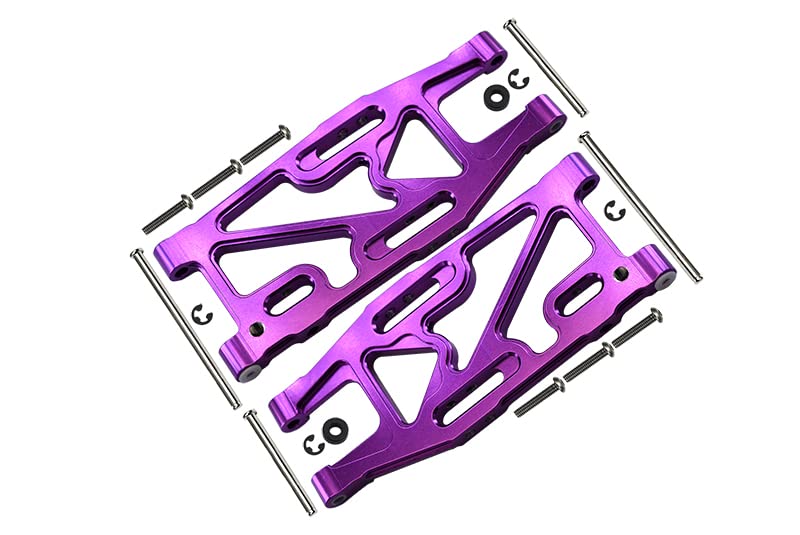 GPM HPI Bullet 3.0 Nitro & Bullet Flux Tuning Teile Aluminium Rear Suspension Arm - 1Pr Set Purple