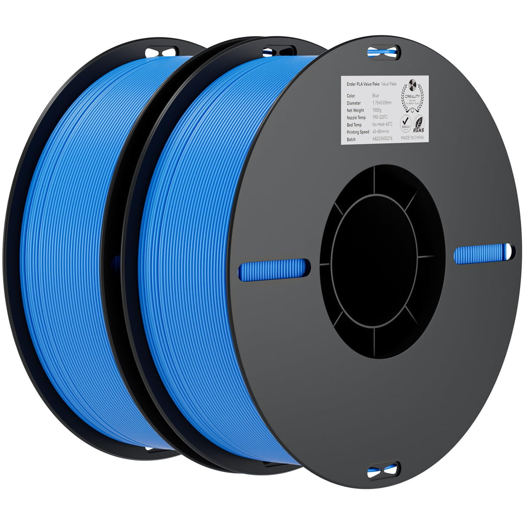Creality Ender PLA Filament 1,75mm 2 Packs für 3D-Drucker, 2 x 1kg Spule 3D Druck Filament, Massgena