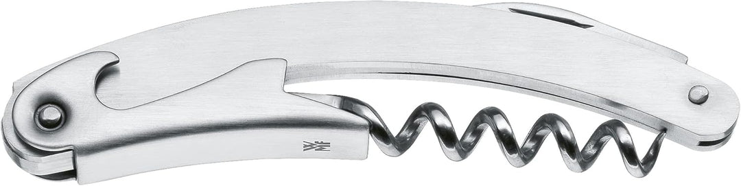 WMF Clever&More Kellnermesser 10 cm, Cromargan Edelstahl mattiert, Kellnerbesteck mit Flaschenöffner