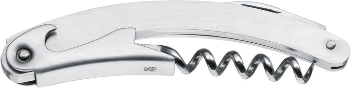 WMF Clever&More Kellnermesser 10 cm, Cromargan Edelstahl mattiert, Kellnerbesteck mit Flaschenöffner