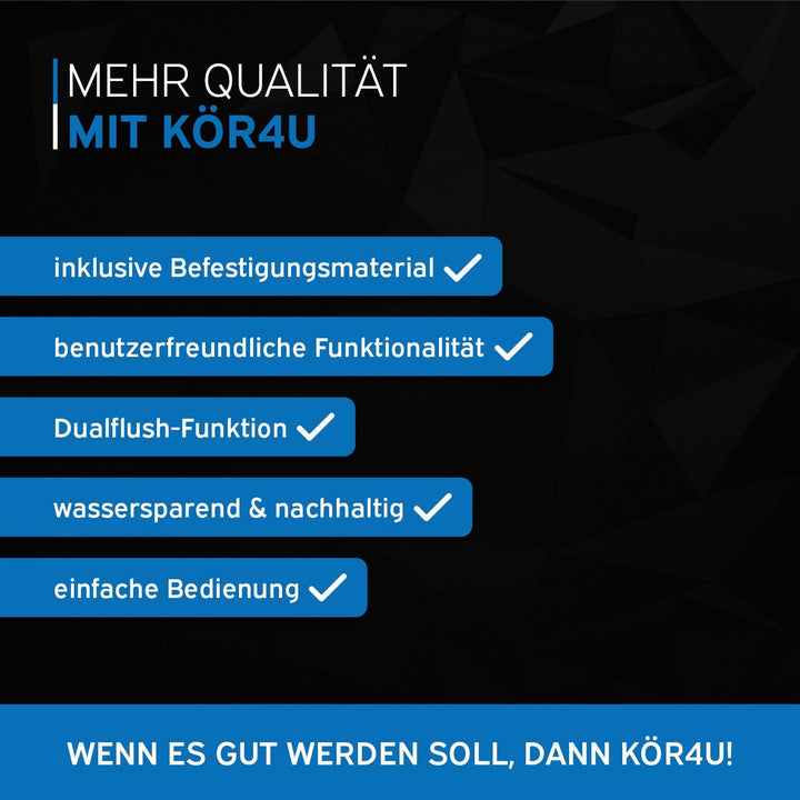 kör4u Betätigungsplatte für Geberit Spülkasten Sigma UP300, UP320 und Delta UP100, abgerundete Taste
