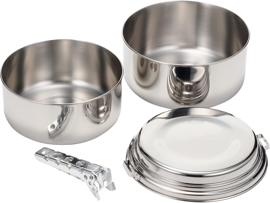 MSR (Mountain Safety Research) Kochgeschirr Alpine 2 Pot Set, Silver, One Size, 21720 Einheitsgrösse