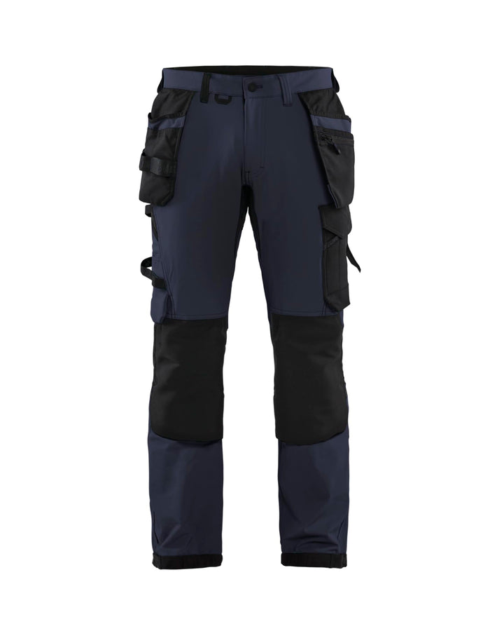 Blaklader 152216458699D92 4-Wege Stretch Handwerker Arbeitshose, Dunkel Marineblau/Schwarz, Grösse D