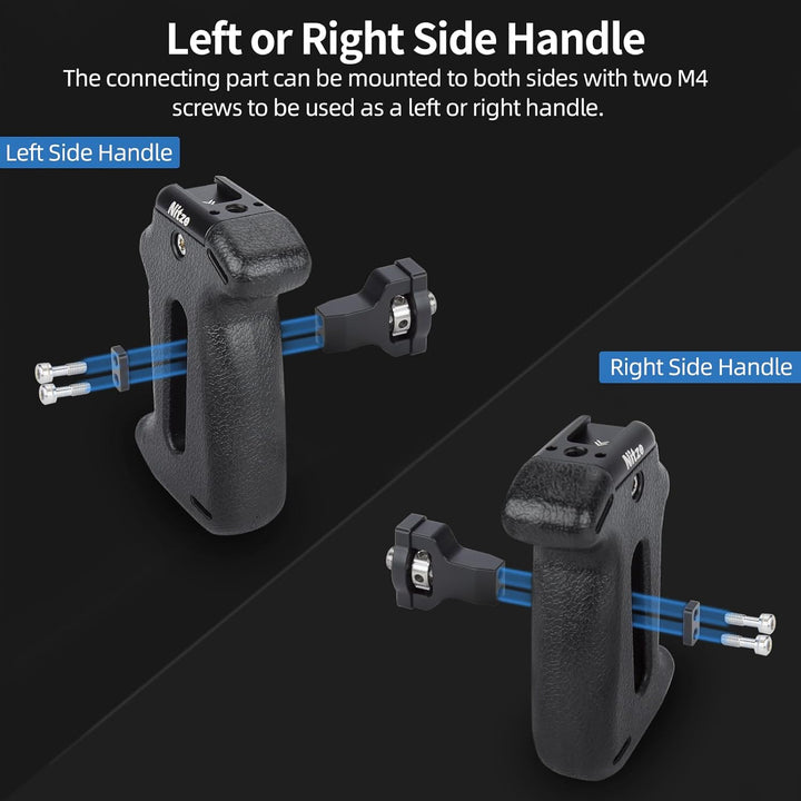 Nitze ARRI Locating Side Handle with 3/8" ARRI Locating Pins for Camera Cage, Direction and Position