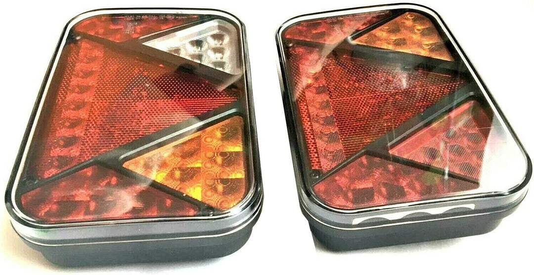 MelTruck® Anhängerbeleuchtung Set LED Rückleuchten Umrissleuchten mit Schnellanschluss 13 polig Kabe