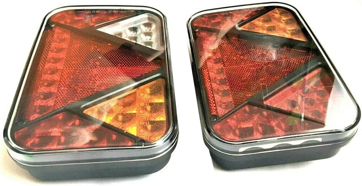 MelTruck® Anhängerbeleuchtung Set LED Rückleuchten Umrissleuchten mit Schnellanschluss 13 polig Kabe