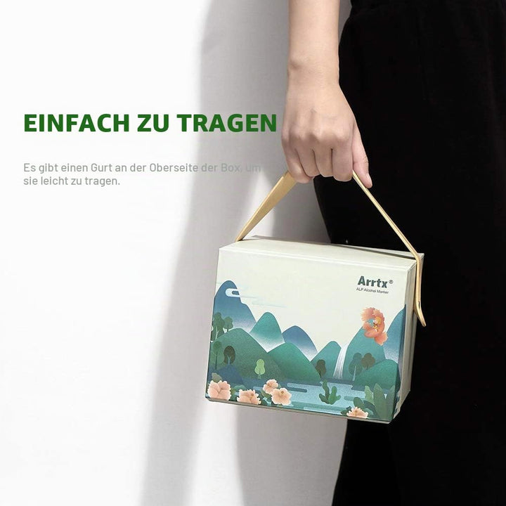 Arrtx Marker Stift mit 80 Farben, ALP Doppeltipps Graffiti Marker pen mit Tragebox für Entwürfe, Zei