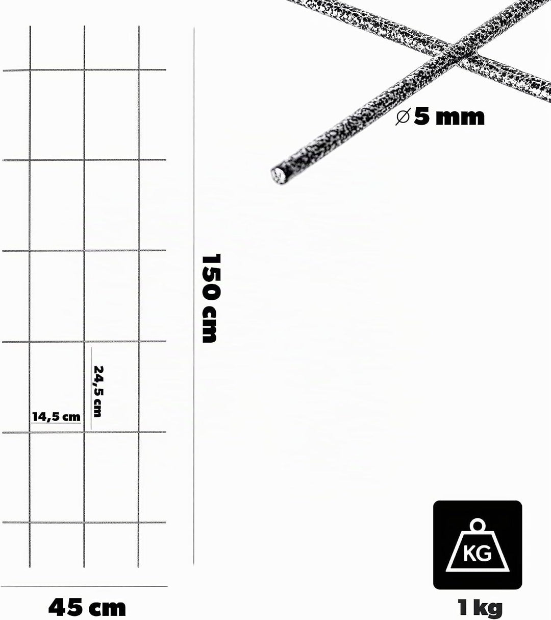 KADAX Rankgitter, Gitterspalier für Garten, Pflanzen, Balkon, Terrasse, Metall Spalier, Rankhilfe, K