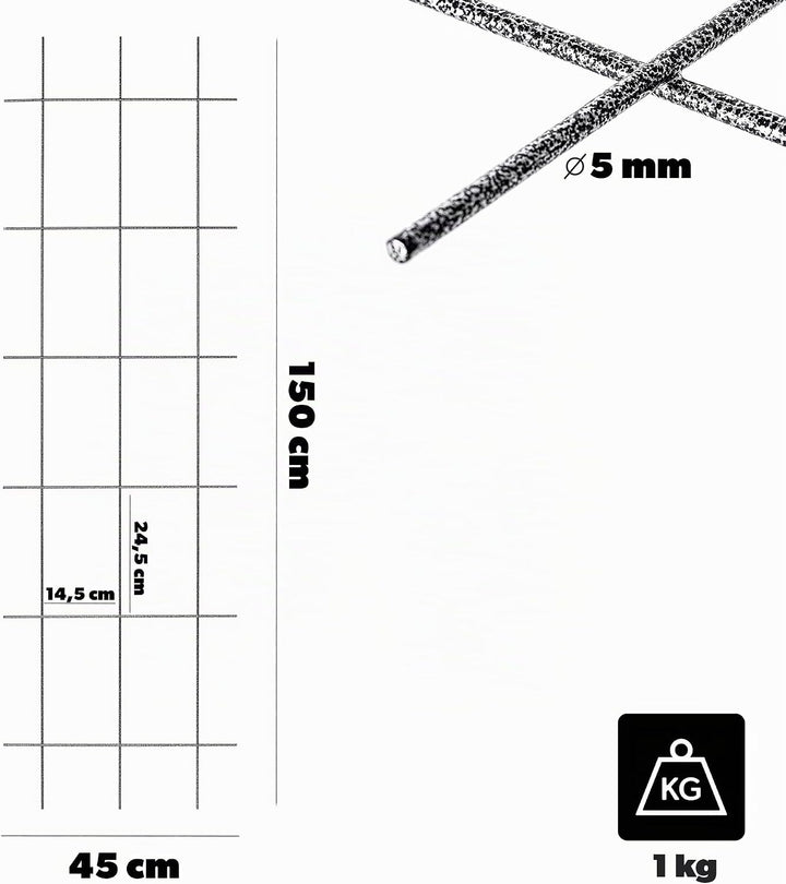 KADAX Rankgitter, Gitterspalier für Garten, Pflanzen, Balkon, Terrasse, Metall Spalier, Rankhilfe, K