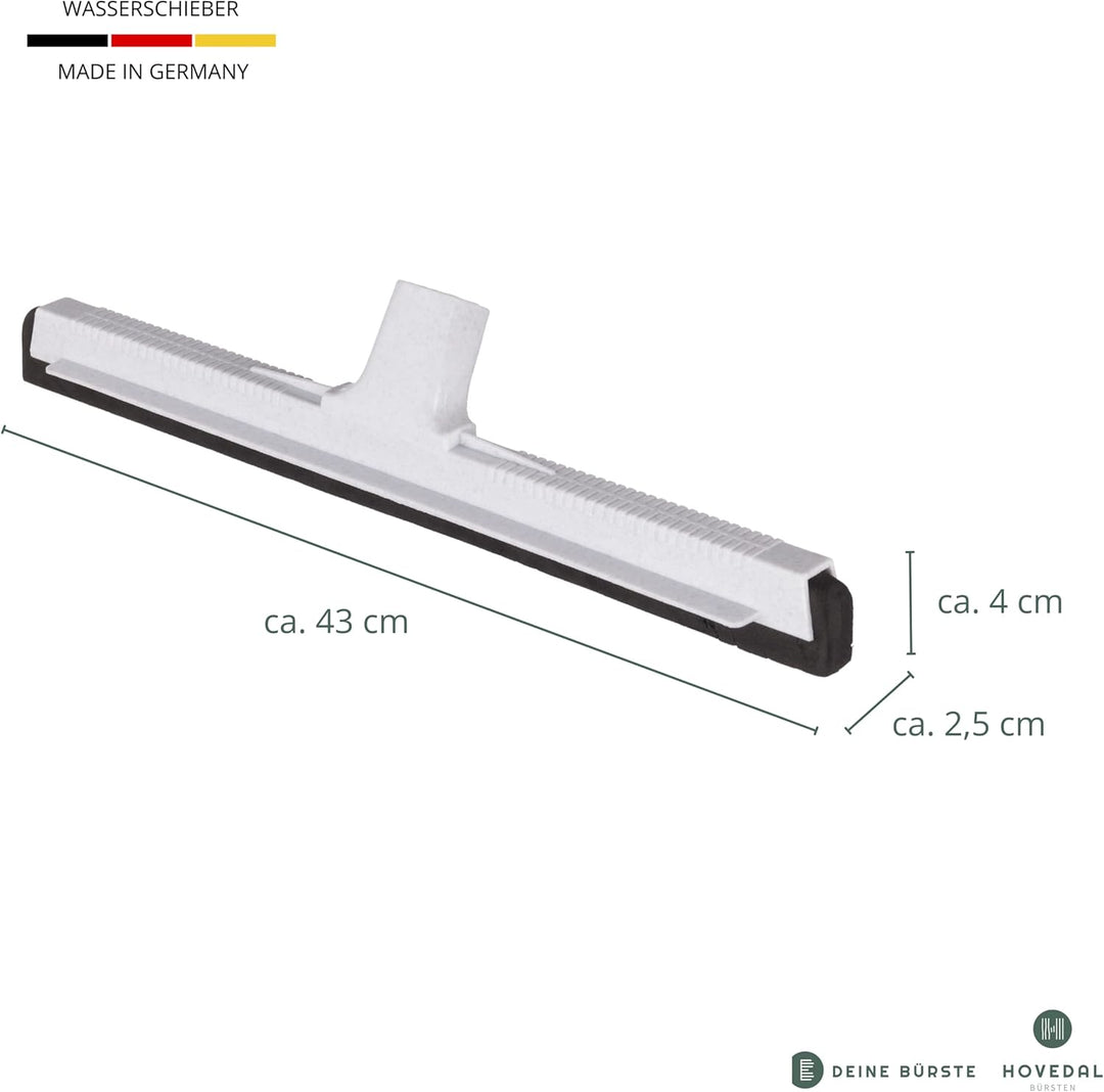 Wasserschieber 43 cm, Bodenabzieher Wasserabzieher Gummiabzieher, Wasser Abzieher Schieber für Boden