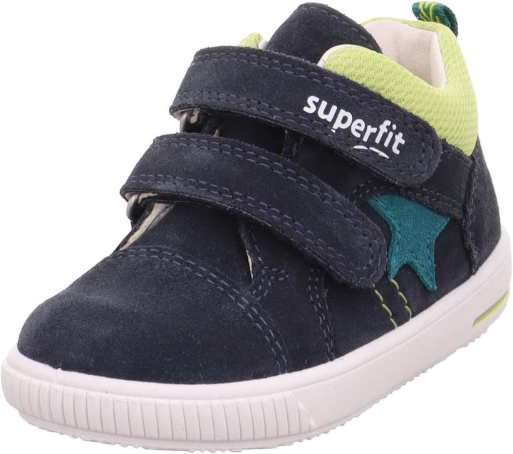Superfit Mädchen Moppy Sneaker 20 EU Blau Hellgrün 8020, 20 EU Blau Hellgrün 8020