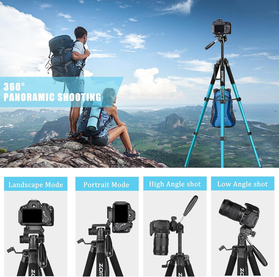 ZOMEi 188cm Stativ Heavy Duty Tall Tripod Stand, Professional Travel Video Tripod Kompatibel mit DSL
