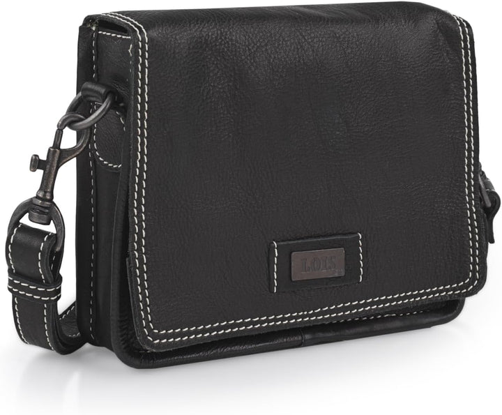 Lois - Umhängetasche Damen Leder - Umhängetasche Leder Damen mit verstellbarem riemen - Kleine Umhän