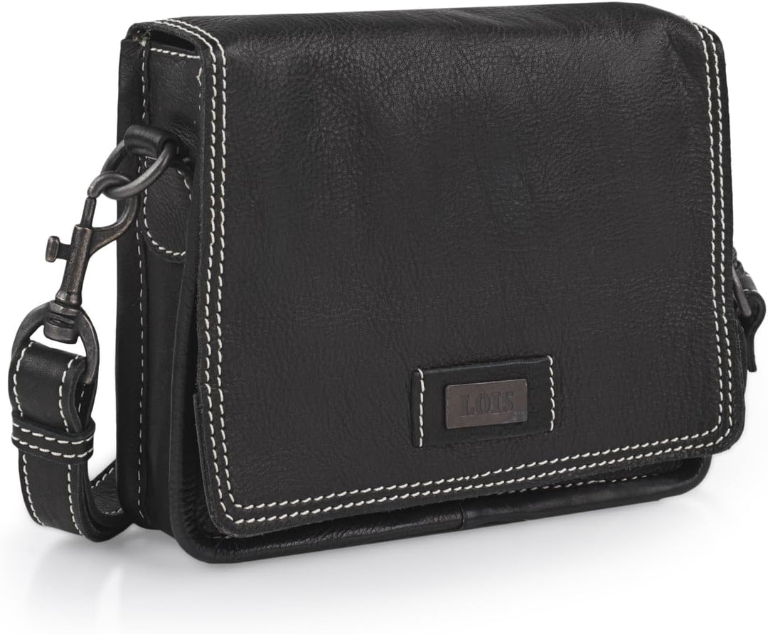 Lois - Umhängetasche Damen Leder - Umhängetasche Leder Damen mit verstellbarem riemen - Kleine Umhän