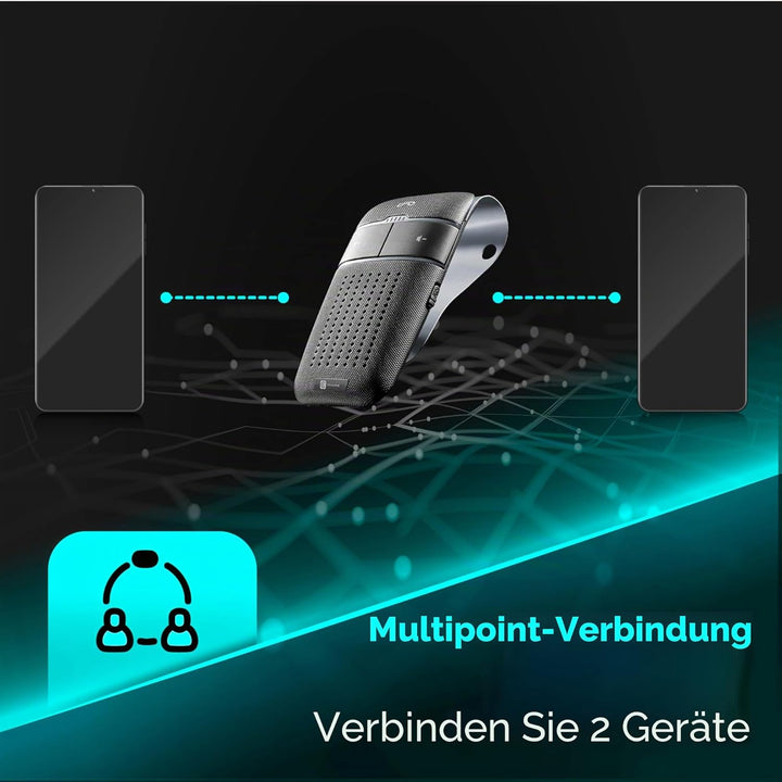 Cellularline Easy Drive - Bluetooth-Auto-Freisprecheinrichtung mit Dualphone-Funktion - Sprechzeit 2