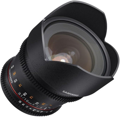 SAMYANG 13010T3.1SE 10 mm T3.1 VDSLR ED AS NCS CS II Objektiv für Anschluss Sony E-Mount schwarz, So