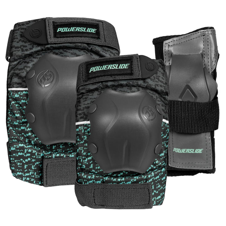 Powerslide Damen Standard Women Tri-Pack Schutzer, Schwarz, XL